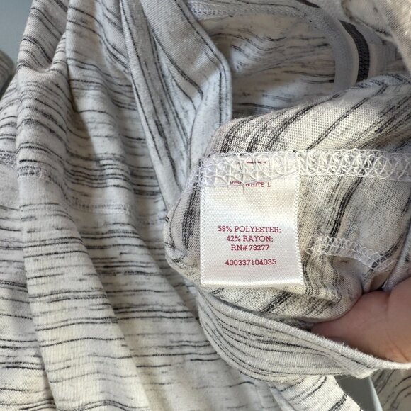 SO Womens Zip Up Knit Hoodie Large Light Heather Gray Lightweight Casual Pockets - Picture 10 of 11